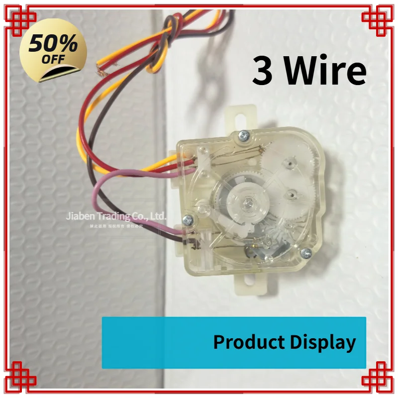 Replacement 3 Wire 180 Degree Wash Timer Switch, Semi‑Automatic Double‑Cylinder Washing Machine Timer Control Spare Repair Part