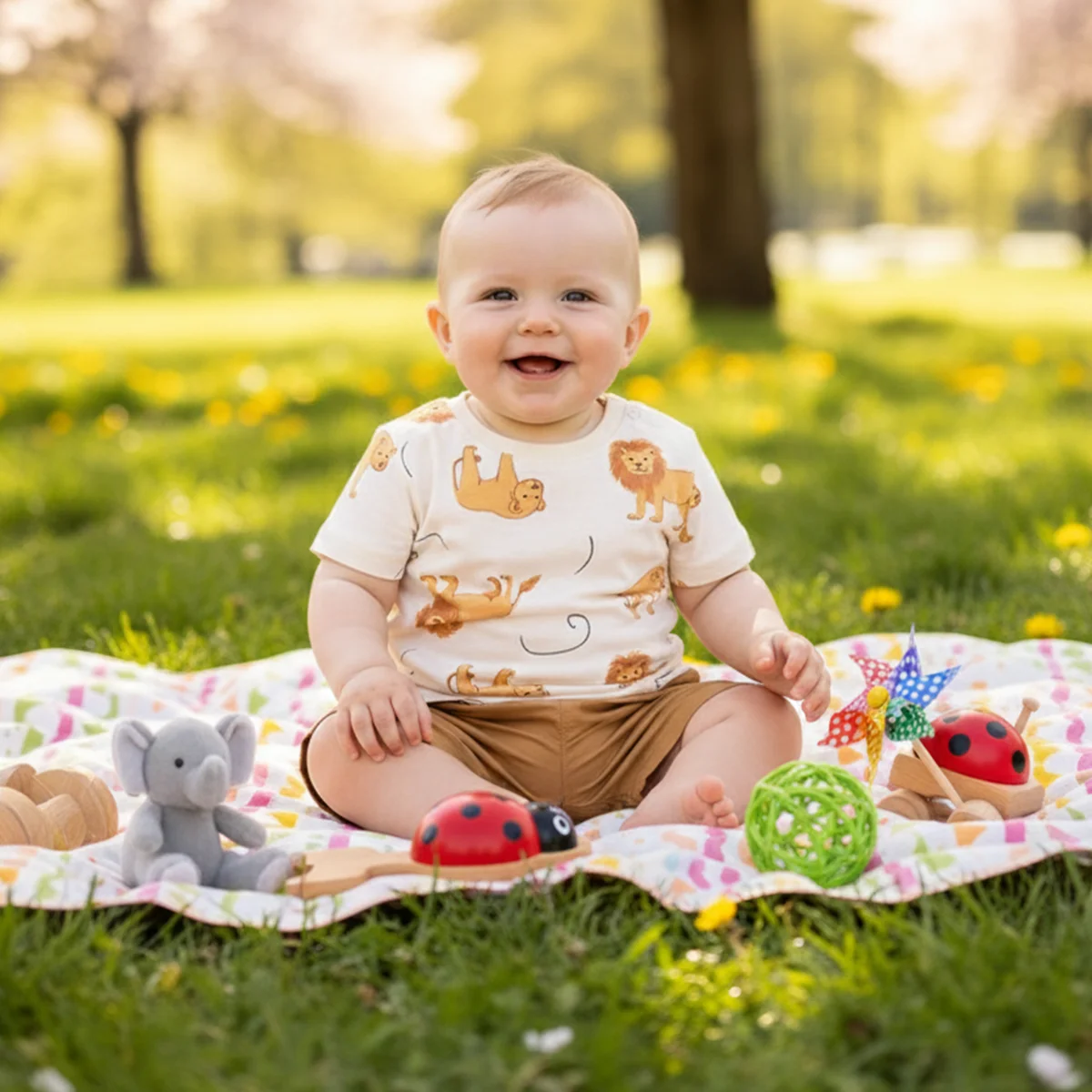 Children Clothes Summer Infants Boys Clothing Sets Cute Animal T-Shirt And Shorts 2pcs