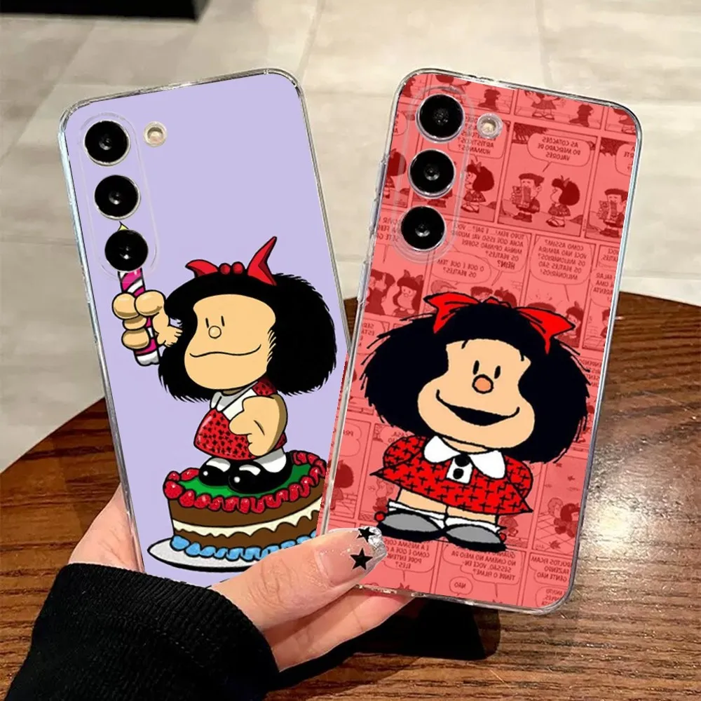 M-Mafalda  Phone Case For Samsung Galaxy A71,70,52,51,40,31,50,30S,21S,Note20 Transparent Cover