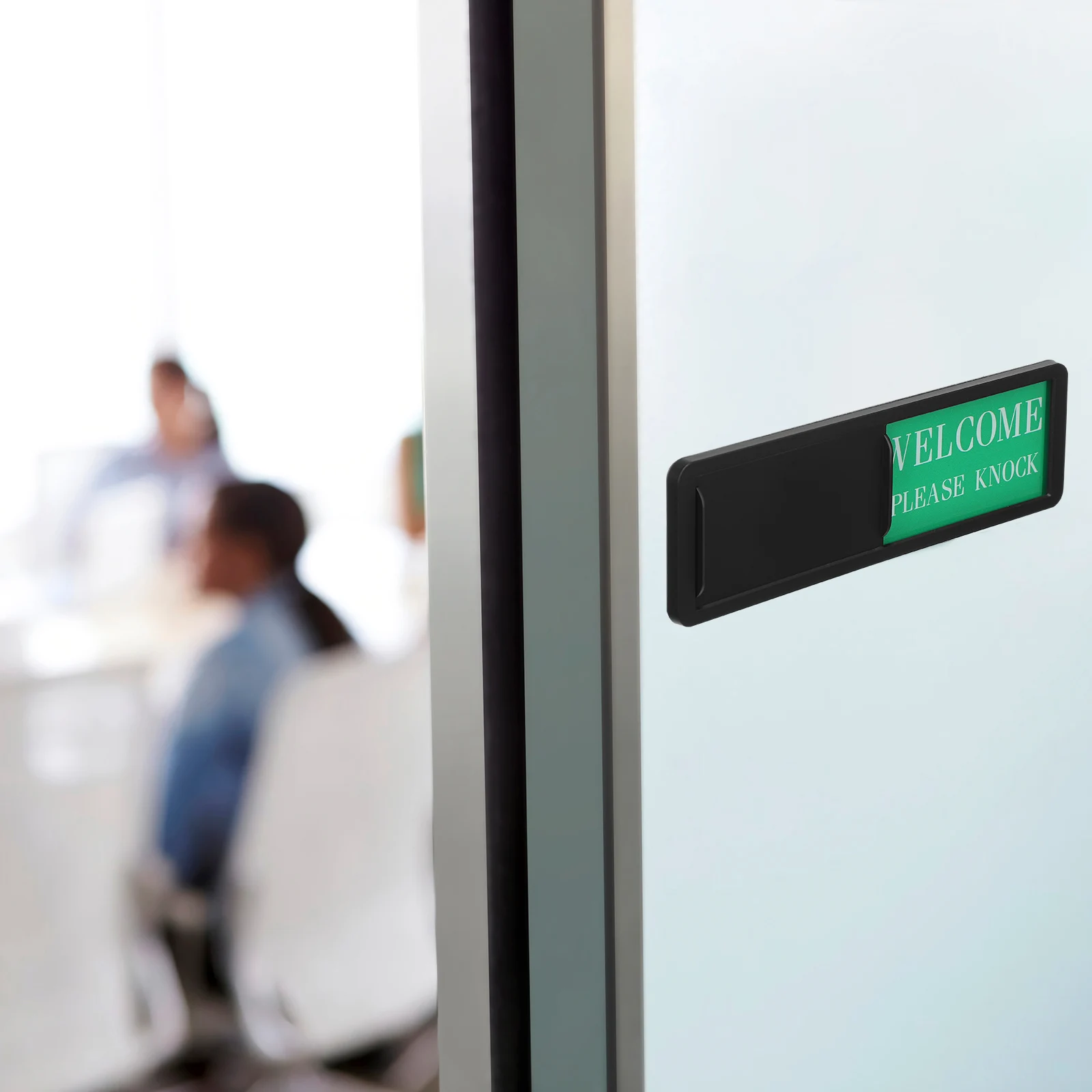 

2 pcs Door Sign Clear ABS Material Do Not Disturb Privacy Sign For Office Hotel Home Black Red Green Room Signs Please Knock