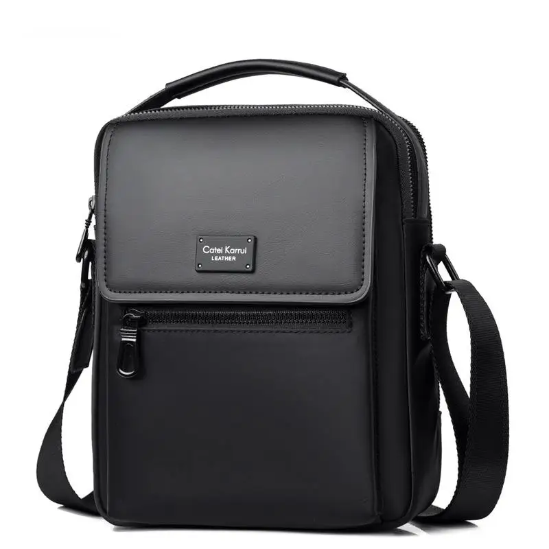 New Color Blocked Shoulder Bag Men's Single Sports Small Luxury Man Bag Trendy Waterproof Oxford Cloth Crossbody Canvas Backpack