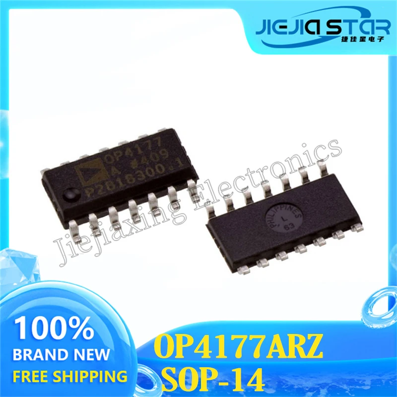 5PCS Free Shipping OP4177 OP4177A OP4177AR OP4177ARZ Quad Operational Amplifier Chip 100% Brand New Original SOP-14 Electronics