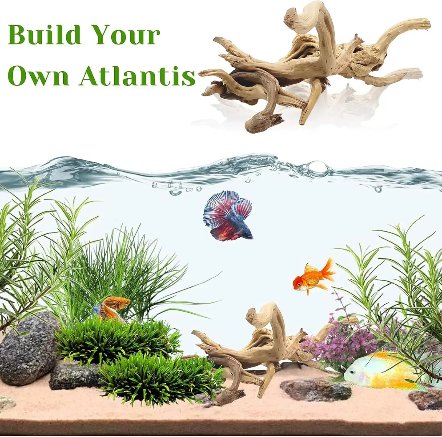 1 Pezzo 20-25CM Legno Naturale - Aquarium Driftwood recensione e prezzo