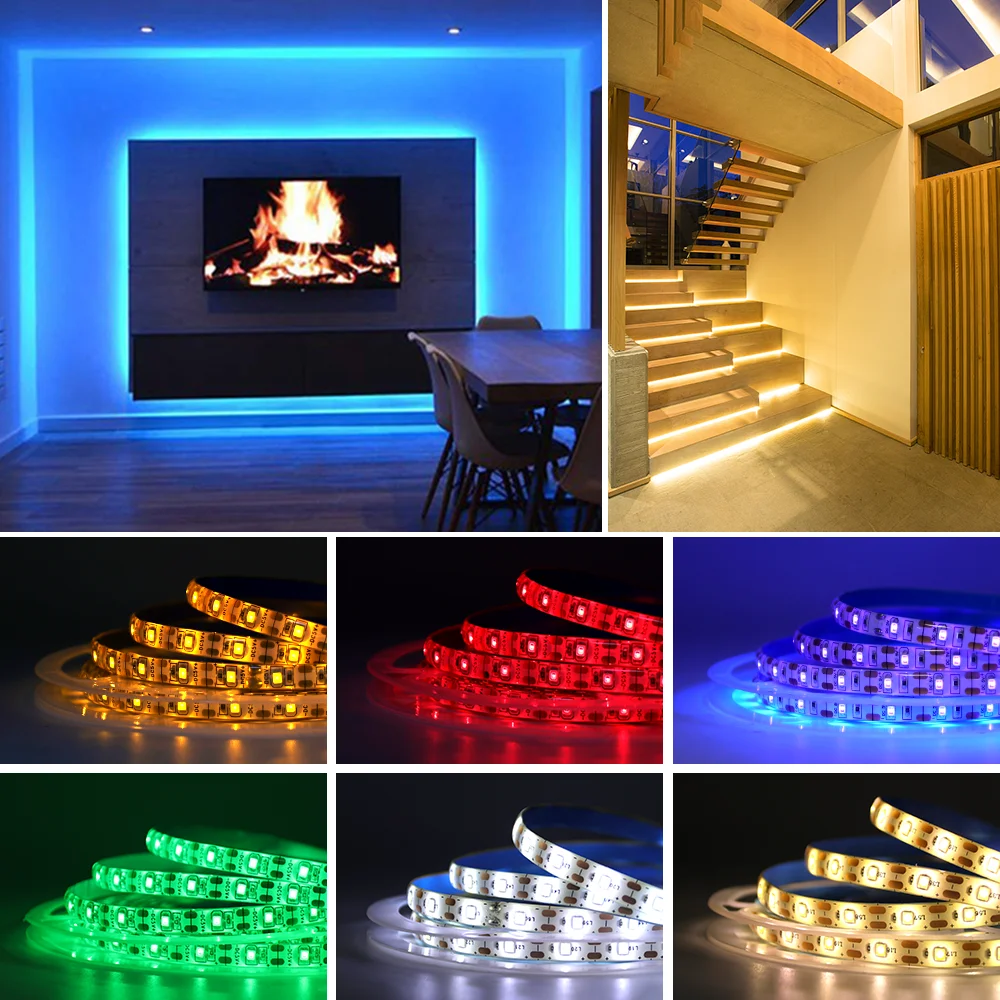 5V USB LED Strip Light with Switch for Home Decoration 2835 60LEDs/m Waterproof Tape TV Backlight 1M 2M 3M 5M Ribbon Diode