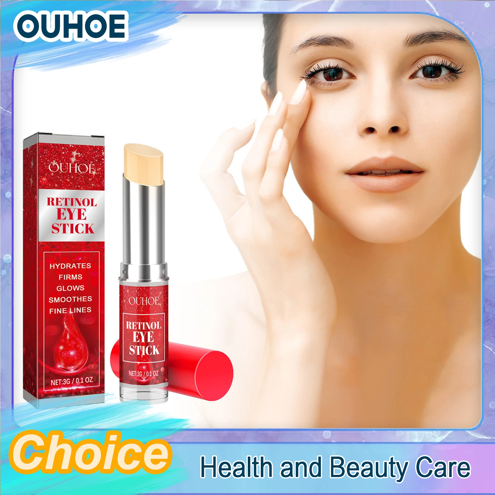 

Anti Wrinkle Eye Cream Retinol Stick Lighten Puffy Dark Circles Bag Remover Lift Whitening Moisturizing Repair Eye Beauty Health