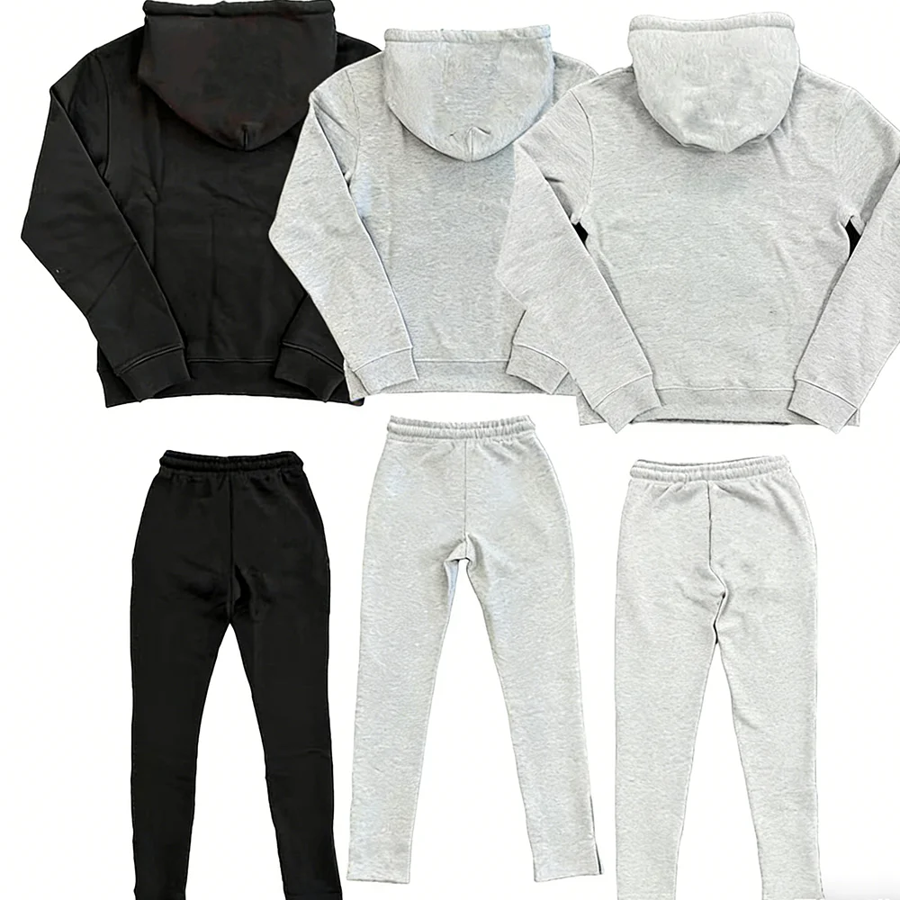 

Men's Cotton Tracksuit Hoodie and Trousers Set Streetwear Jogging Autumn Winter Clothing Comfortable Tops and Pants