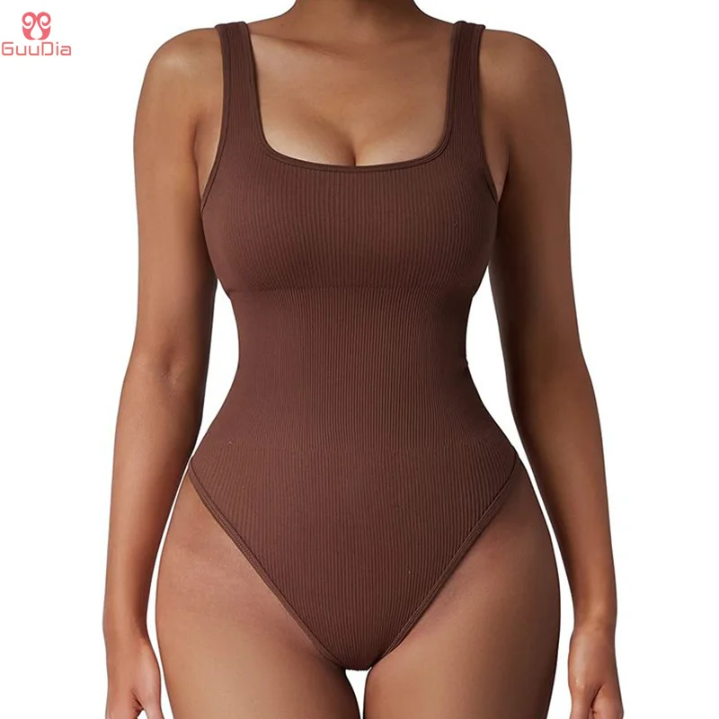 GUUDIA bielizna modelująca prążkowane urządzenie do modelowania sylwetki garnitury kontrola brzucha otwarte krocza elastan urządzenie do modelowania sylwetki elastyczne rozciągliwe codzienne czopiarki Essencial