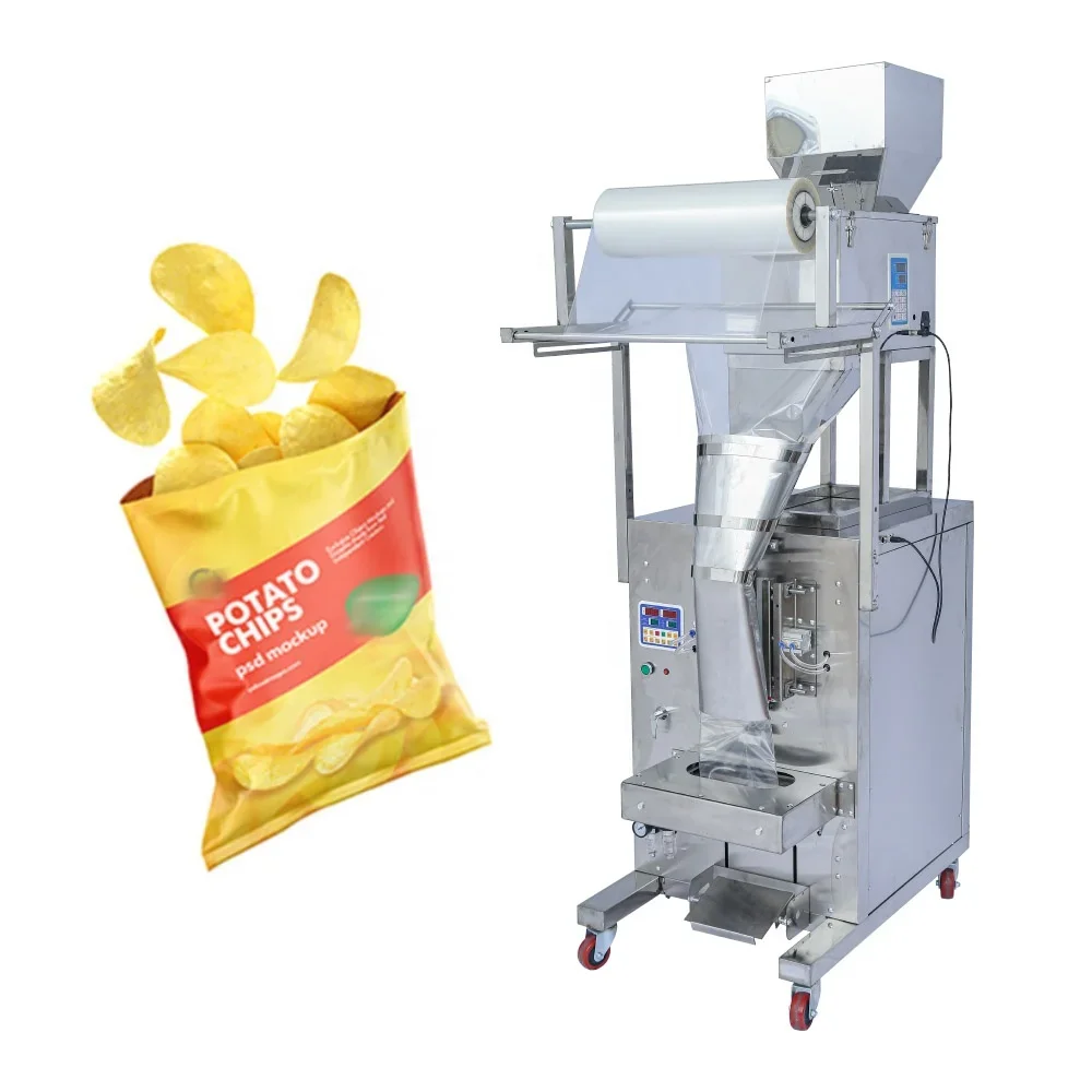 Multifunctional automatic popcorn chin potato chip sachet machine paper spice packing machine