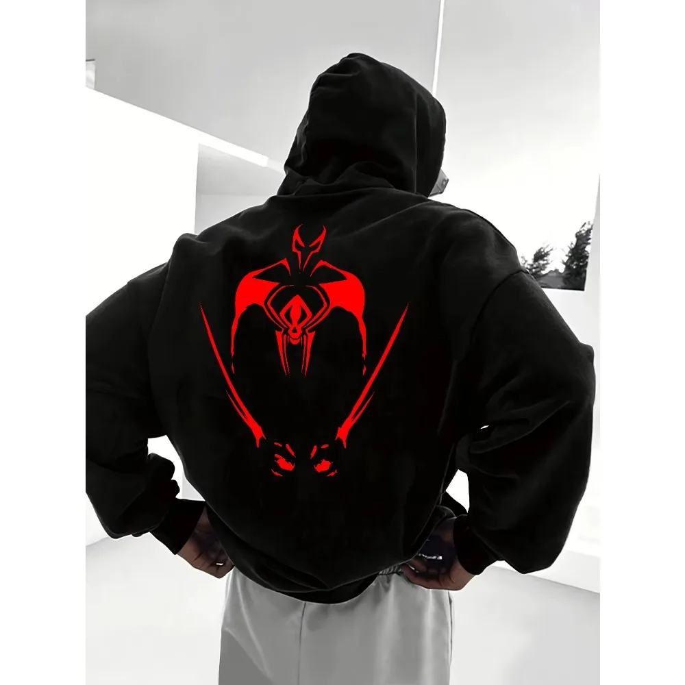 

Marvel Genuine 2026 New Skeleton Marvel Punisher Superhero Logo Printed High Quality Men's Hoodie Loose Warm Top