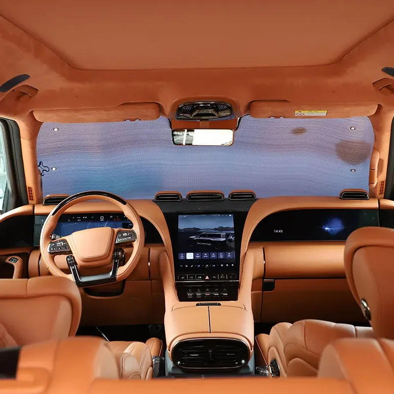 

Aluminum Foil Silver Car Front Windshield Sunshade Sun Protection Visor Sunshade Interior Accessories For Yangwang U8 2023-2025