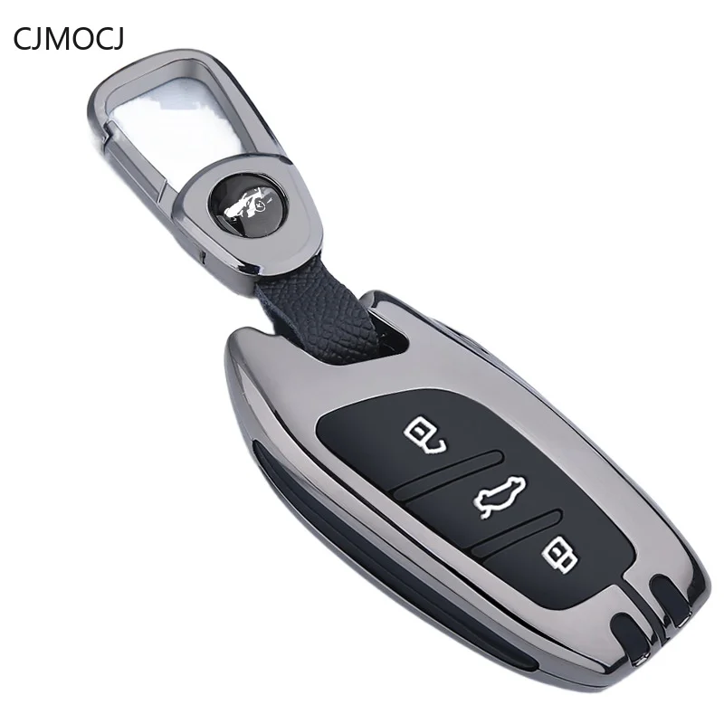 

Premium Zinc Alloy Key Cover Case for Roewe RX5 Plus/RX5 Max/i5/i6/RX3/RX8/Ei5/Ei6 - Protective Key Fob Shell Keybag Keychain