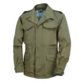green coat