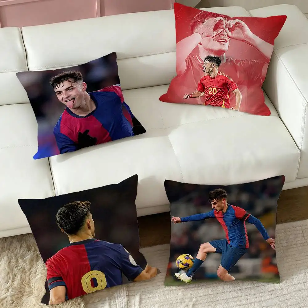 Pedro Gonzalez Lopez  Square Double-Sided printed Pillow Case Bedroom Bedside Pillow Sofa Cushion Cover