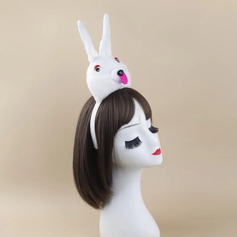 DXAE Animal Bunnies Costumes Acessórios Bunnies Ears Bandra da cabeça Tail luvas joio