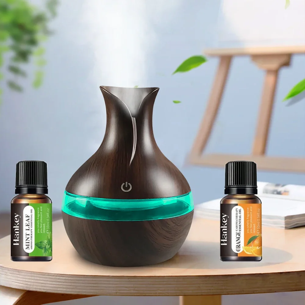 

Мини-сенсорный увлажнитель воздуха на 300 мл, USB-диффузор с 2 маслами, для путешествий и небольших помещений