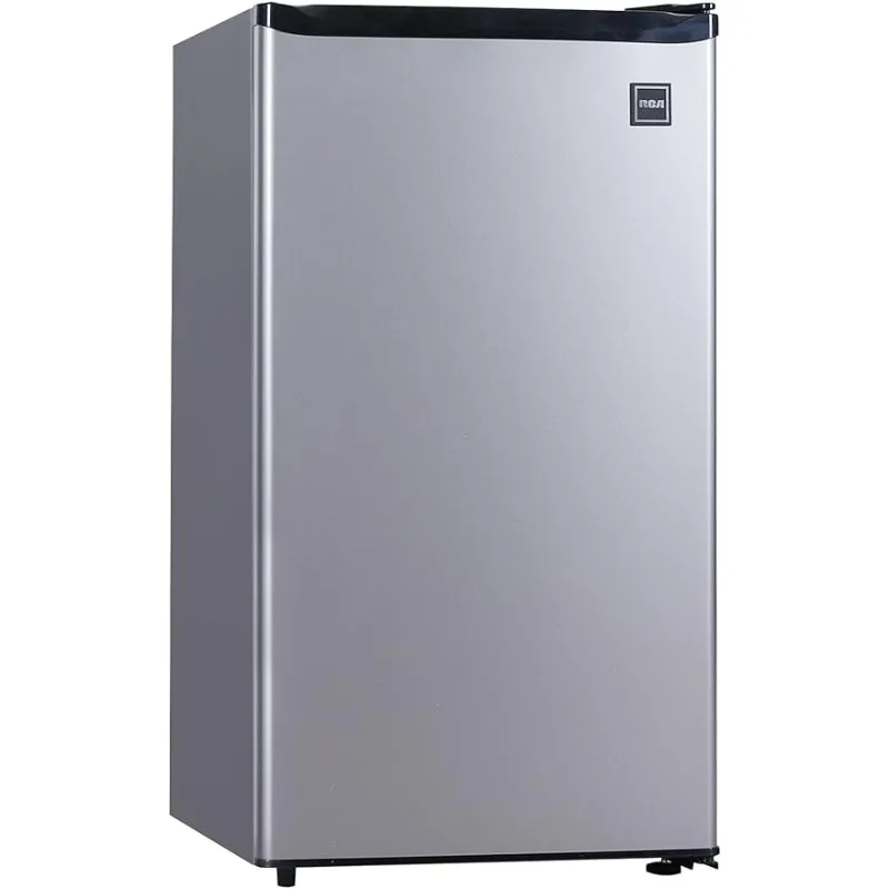 Mini Refrigerator, Compact Freezer Compartment, Adjustable Thermostat Control, Reversible Door, Ideal Fridge for Dorm, Office