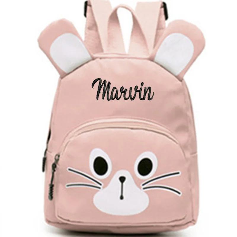 

Personalized Customi Name For Children's Backpack, New Embroidered Kindergarten Baby Boys And Girls Travel Cute Backpack