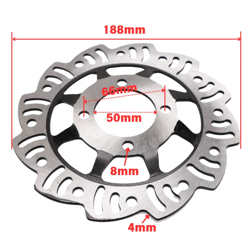 Motorcycle Front /Rear Hydraulic Disc Brake Kit for Most Motocross Pit Dirt Bike BBR TTR CRF 50 XR Apollo Motorbike 50cc-125cc - view 4