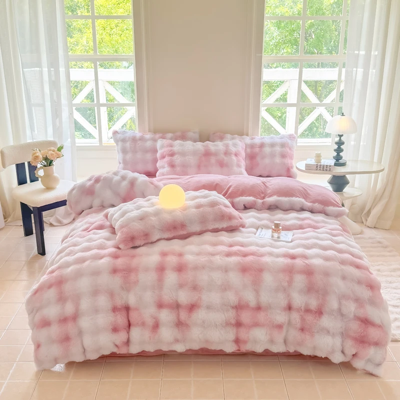 

3 шт. плюшевый пододеяльник, пушистый пододеяльник из искусственного меха с наволочками, комплект постельного белья очень большого размера без наполнителя