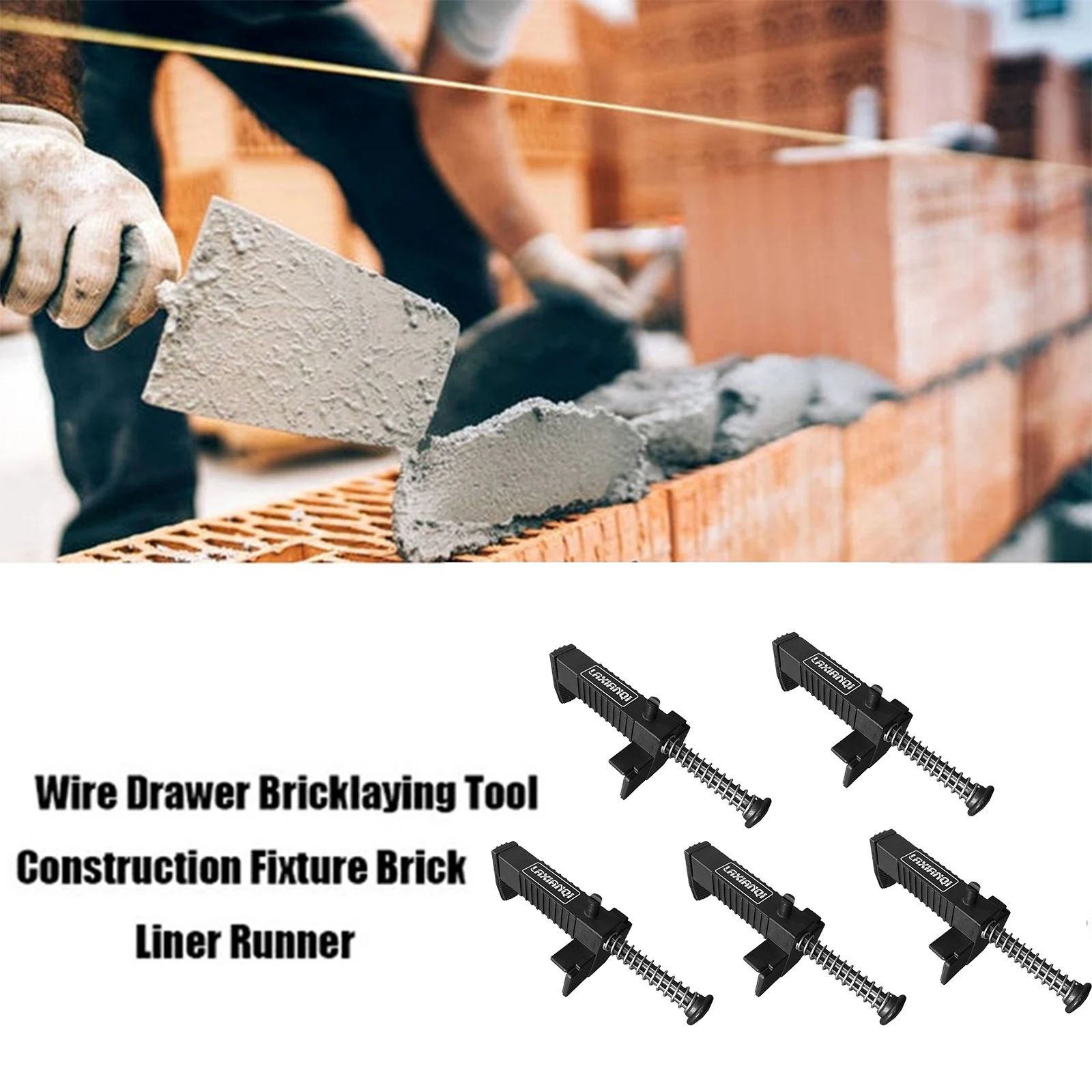 Bricklaying Construction Tool Liner Wall Builder Building Wire Frame Brick Liner Runner Wire Drawer Fixer Fixture Building Tools