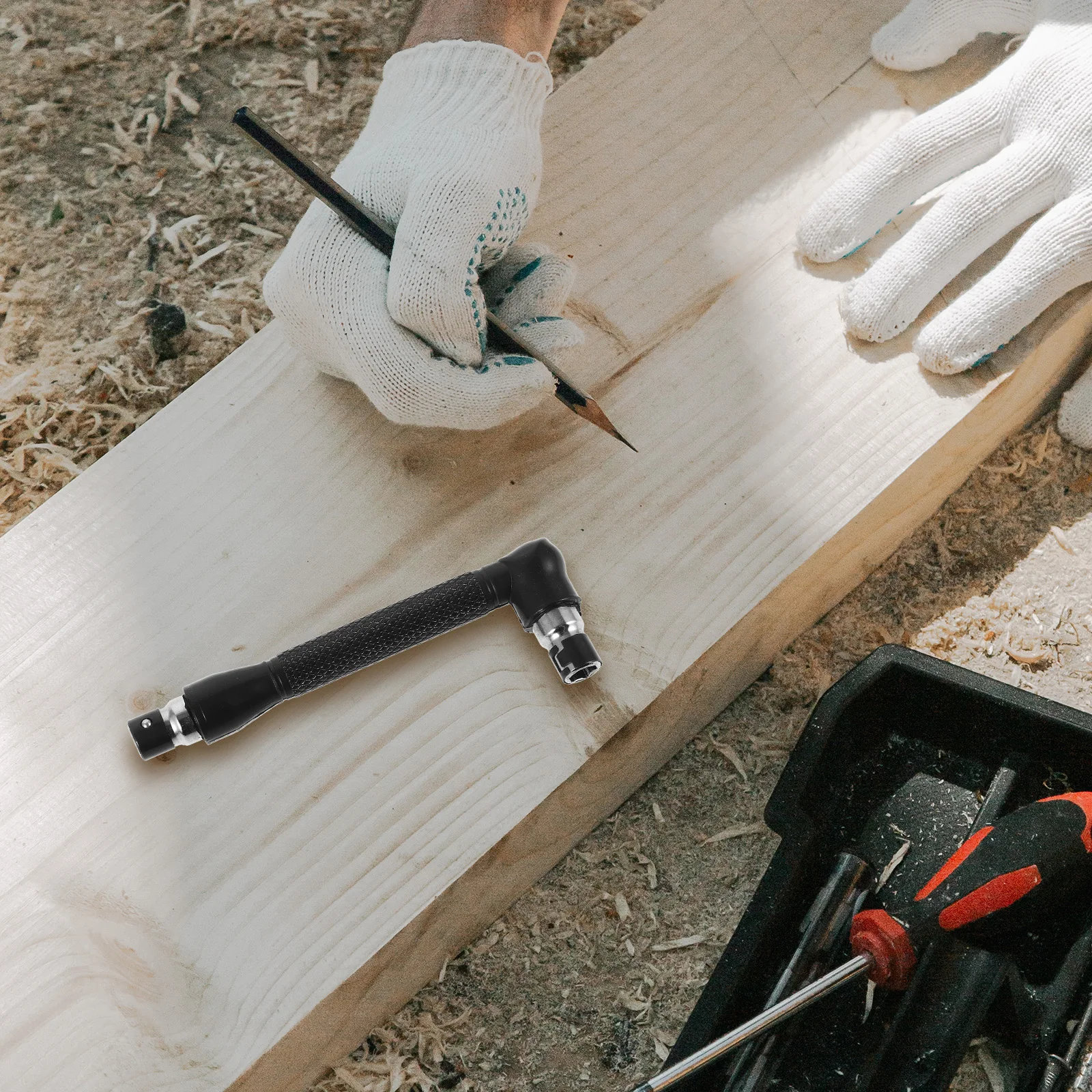 

Double Head L-Shaped Socket Wrench 90 Degree Metal Build Easy Access to Confined Spaces Reliable for Home Repair and Maintenance