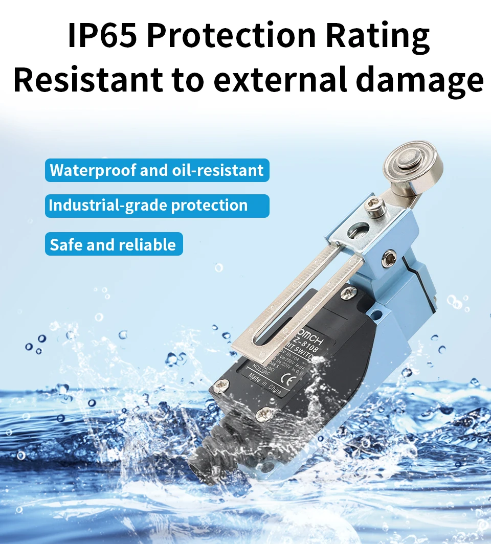 OMCH Silberkontakt Selbstrückstellender Endschalter TZ-8104 8107 8108 8111 8112 8122 8166 8168 8169 IP65 Wasserdichter Reiseschalter – Detail 11