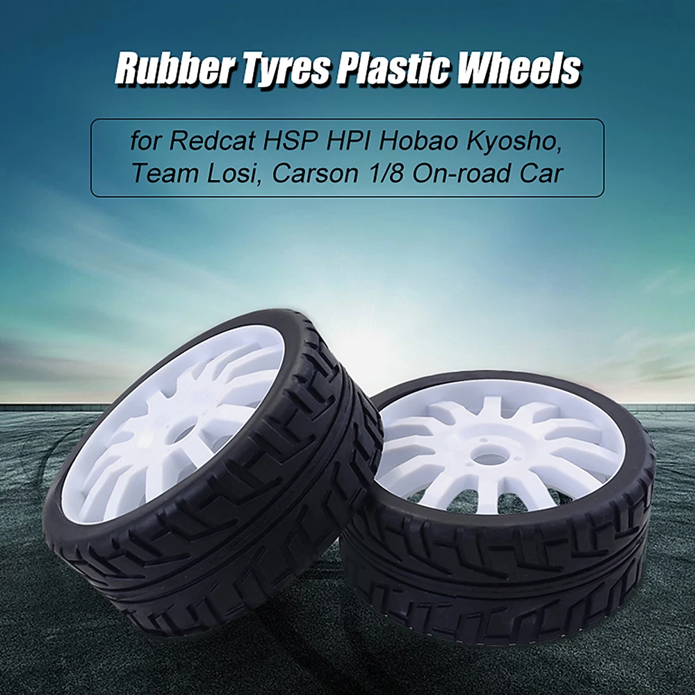 레드캣 HSP HPI 교쇼 호바오 1/8 버기 온로드 카용 100mm 고무 타이어 휠