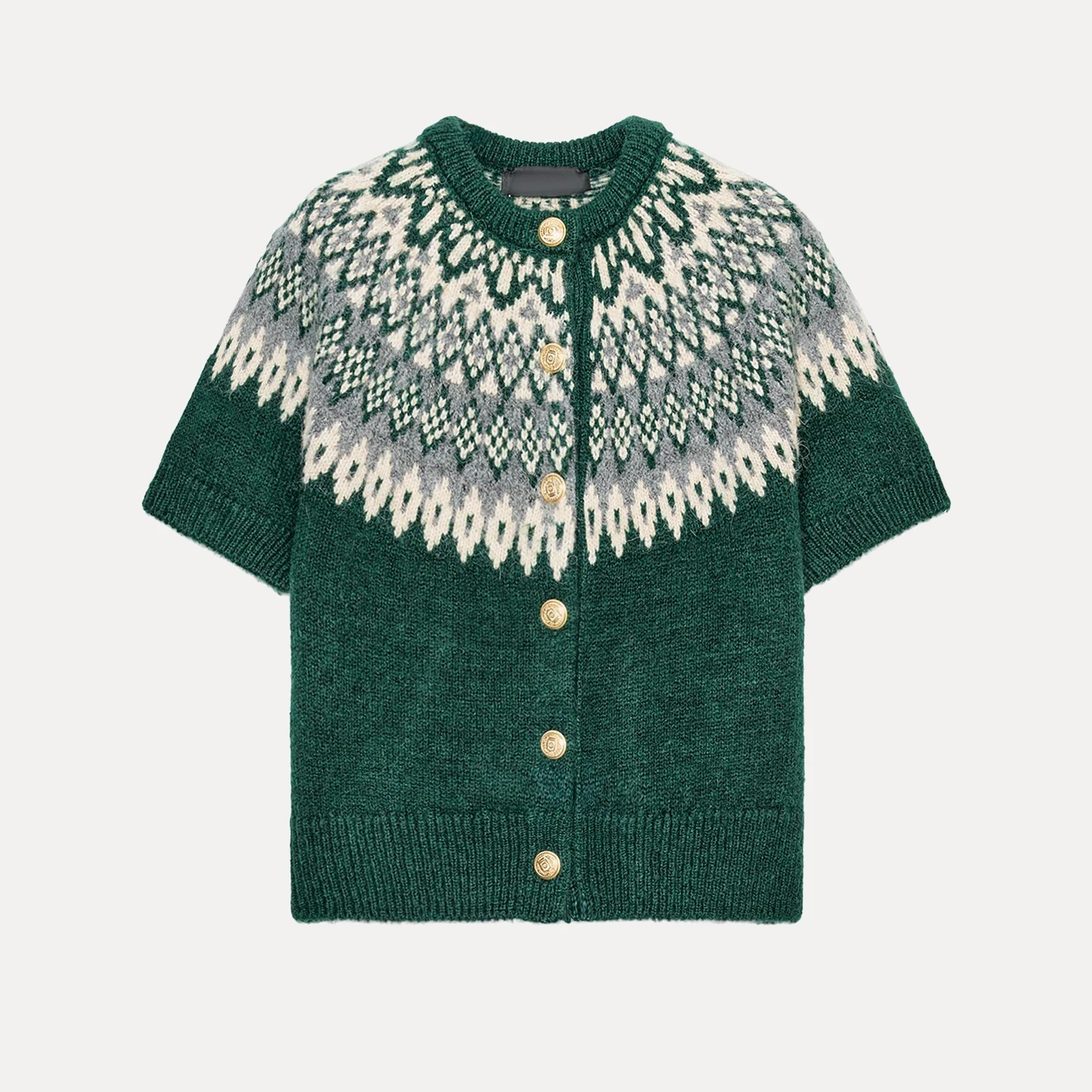 Ele Casual ort Sve lavorato a maglia Jaet da donna Faion 2025 Autunno Nuovo arrivo Z Brand Modello geometrico Design con bottoni