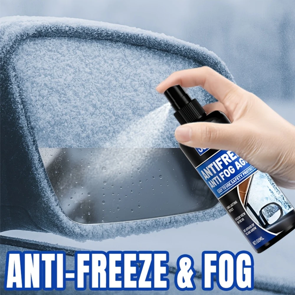 

JOKJOK Winter Anti-Fog & Anti-Freeze Glass Spray - Long-Lasting Defroster, Rain Repellent & Ice Spray Suitable for Windshield, R