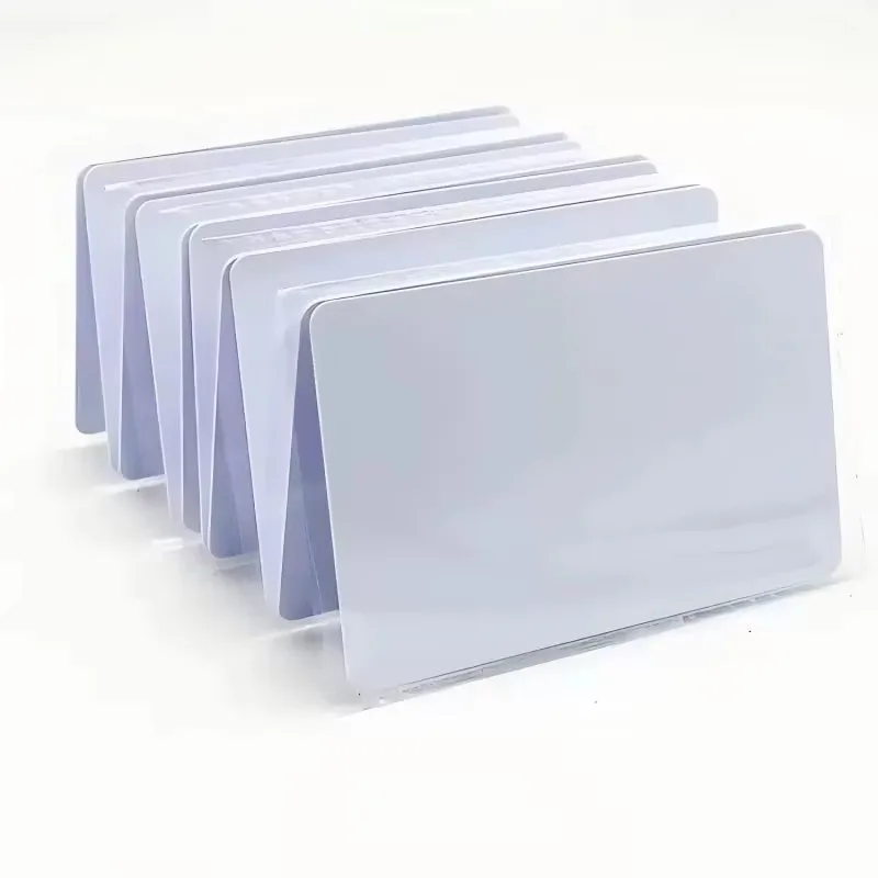 10PCS High Glossy Blank PVC Card Waterproof Double Sided Printing ThankYou ID Business Card Durable Smooth Surface Not NFC Card
