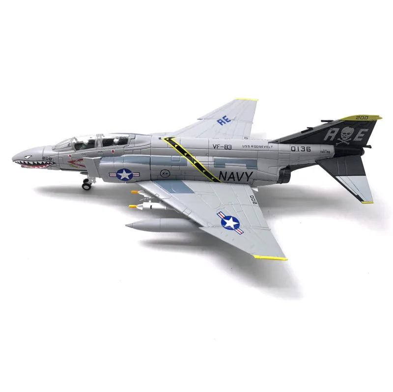 

1/100 New Arrival Special Price Diecast Metal U.S. F-4 Fighter Model Furniture Display Collection Military Toys For Children