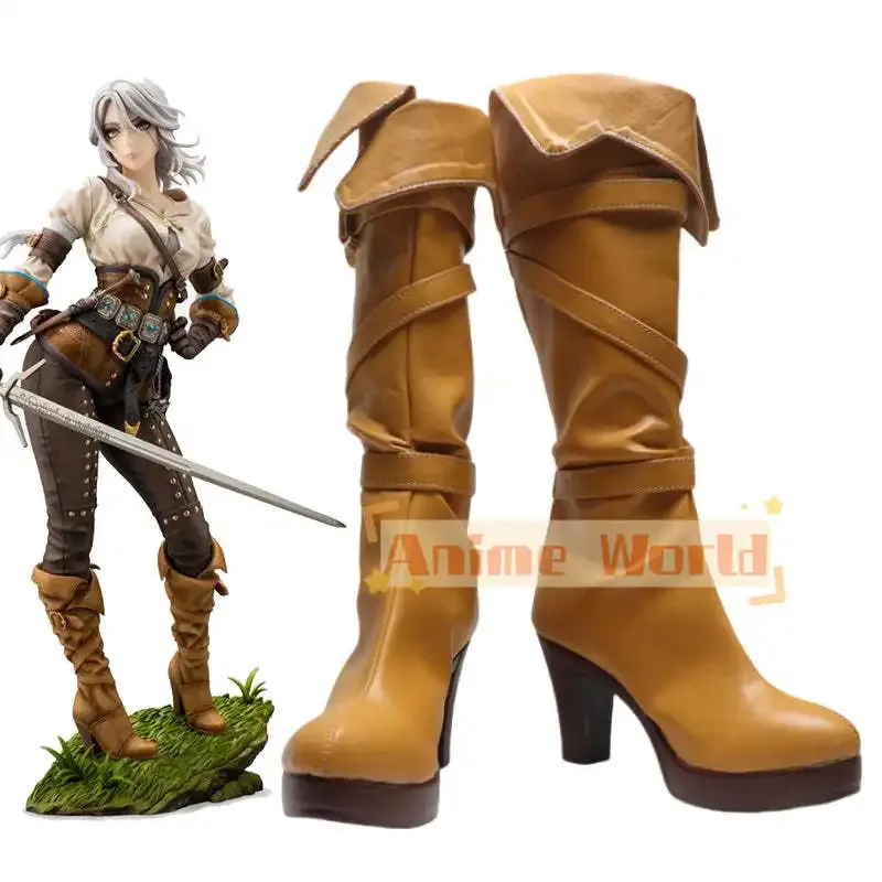 

Game Ciri Shoes Cosplay Boots Cosplay Shoes Halloween Carnival Boot Custom Made