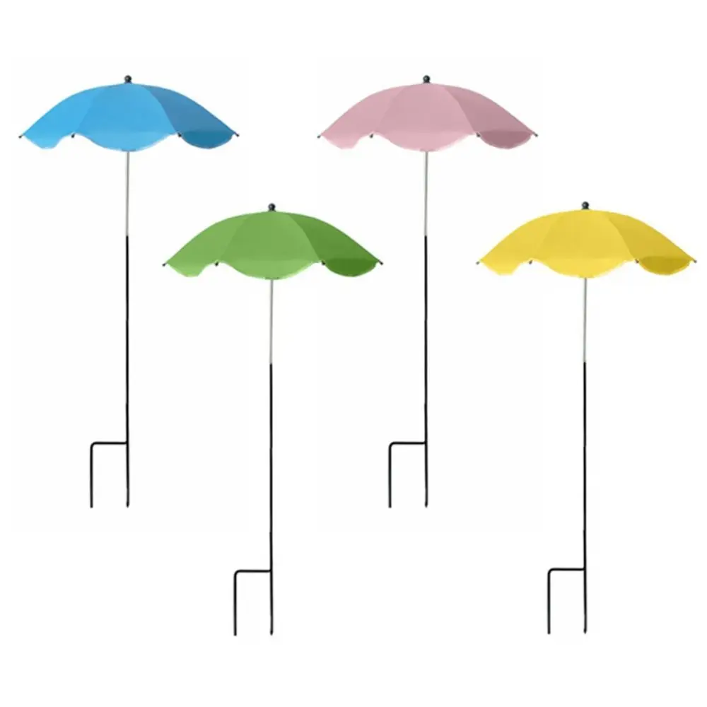 

Rainproof Plant Sunshade Umbrella UPF50+ Height Adjustable Garden Parasols Easy Installation Plants Cool Refuge Outdoor