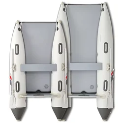 OHO Good Quality Inflatable Catamaran High Speed Rescue Boat 1 To 2 Person PVC Fishing Boat On Lake River Ocean