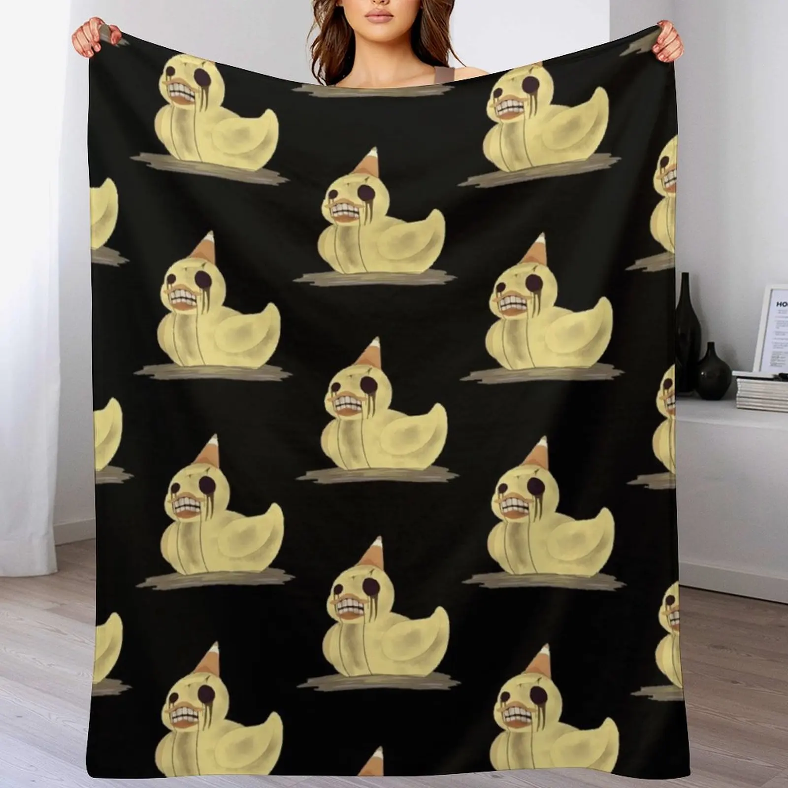 Dark deception dread ducky Throw Blanket for sofa Moving Decorative Sofa Soft Plaid Blankets