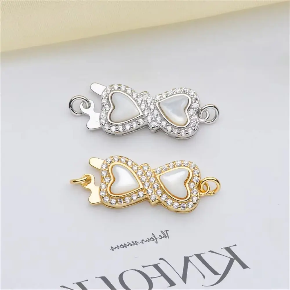 

Solid S925 Sterling Silver Bracelet Clasps & Hooks DIY Handmade Pearl Necklace Connectors Material Fine Jewelry Accessories K013