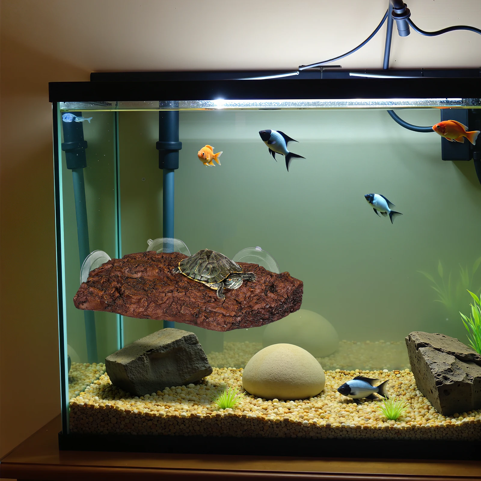 

Reptile Basking Platform Turtle Tank Decorations Adjustable Height Safe Rest Stand Aquarium Supplies Turtle Basking Platform