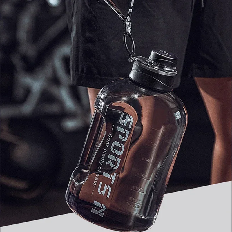 1,7 L/2,7 L Tragbare Große Kapazität Wasser Flasche Sport Wasser Flasche Gym Radfahren Tasse Für Fitness Camping Männer Wasserkocher – Detail 1