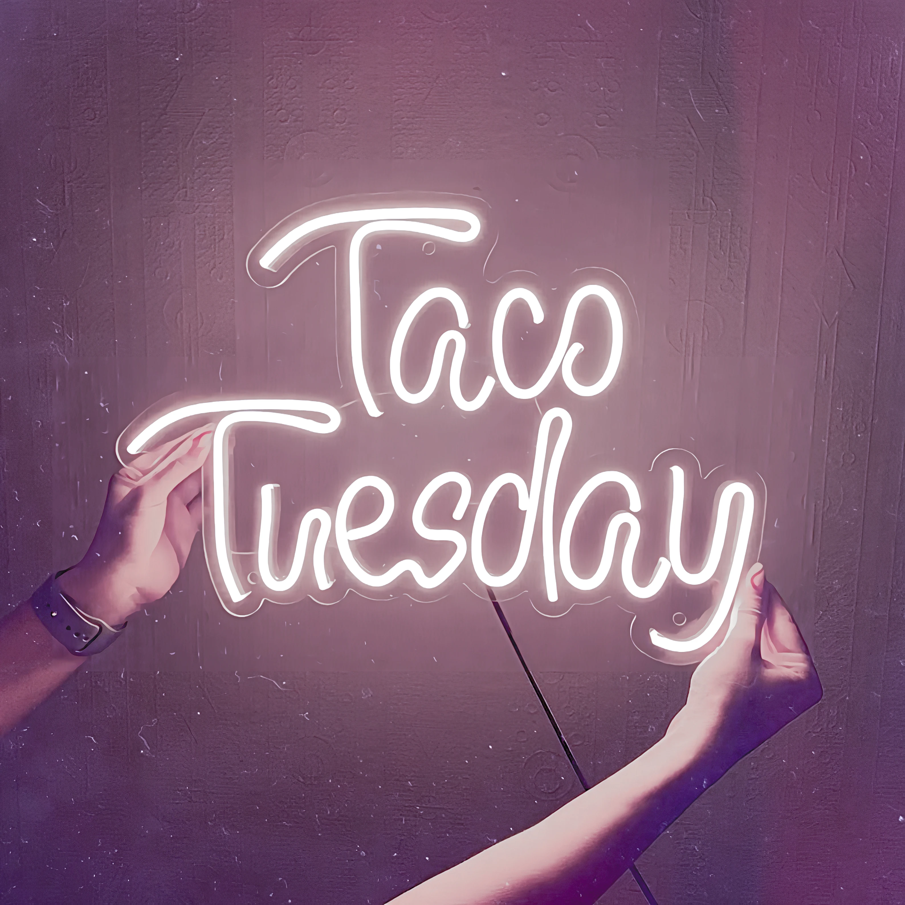 Taco Tuesday Neon Sign Custom Business Transparant Led Licht Mexicaanse Winkel Eetkamer Neon Lights Food Art Led Bord Decoratie