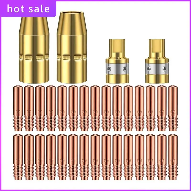 

COFA-34Pc For MIG Welding Gun Accessory Kit,0.03In Contact Tip Airless Nozzle Diffuser Compatible With H-9/10 Welding Machine