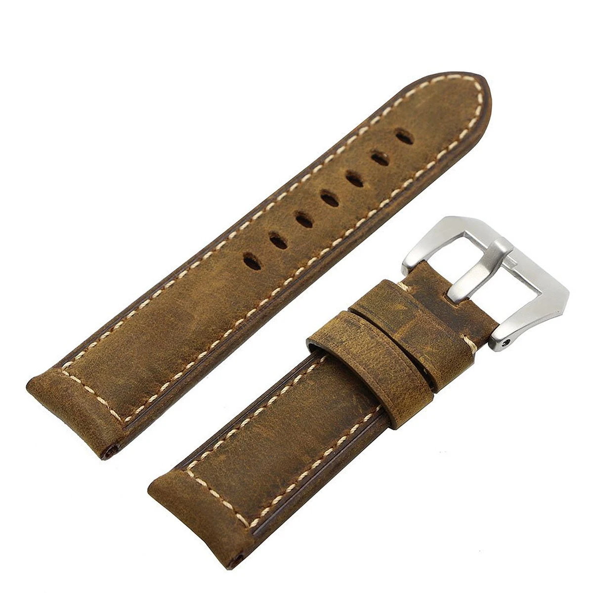 

Watch 24mm Comfortable Replacement Band White Buckle Man Water Replacement Strap Watch Band Resistant Fits