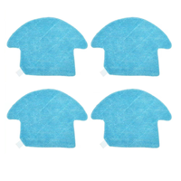 For ILIFE V7 / V7S / V7Pro Robot Vacuum Cleaner Replacement Spare Parts Mop Rag 4PCS