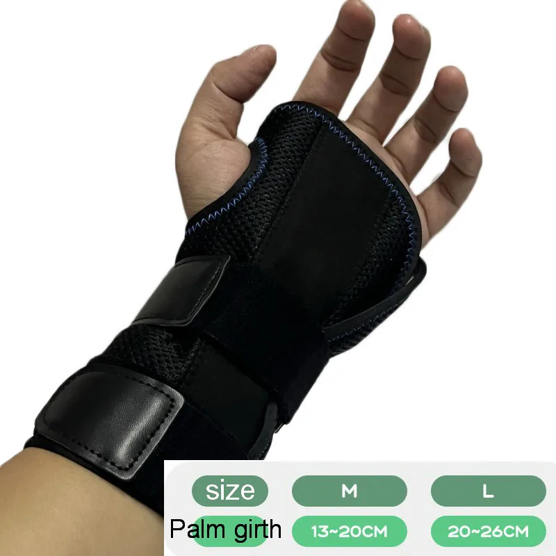 1Pcs Wrist Brace for Carpal Tunnel Sprain Adjustable Pressure Winding Wrist Support Splint Metal Support Hand Brace Protector