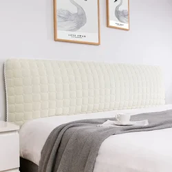 European All-inclusive Quilted Bed Back Protector Cover Soft Thick Coral Fleece Headboard Cover King Queen Size Bed Head Cover