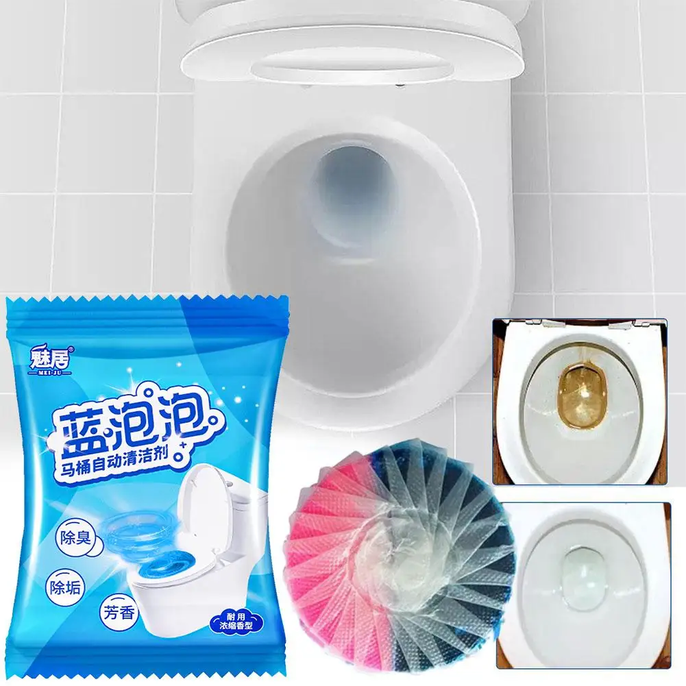 Toilet Bowl Cleaner Tablets Deep Cleaning Washer Deodorant Cleaners Pills Cleaning Toilet House Cleaning Bathroom Agent Tan V3T1