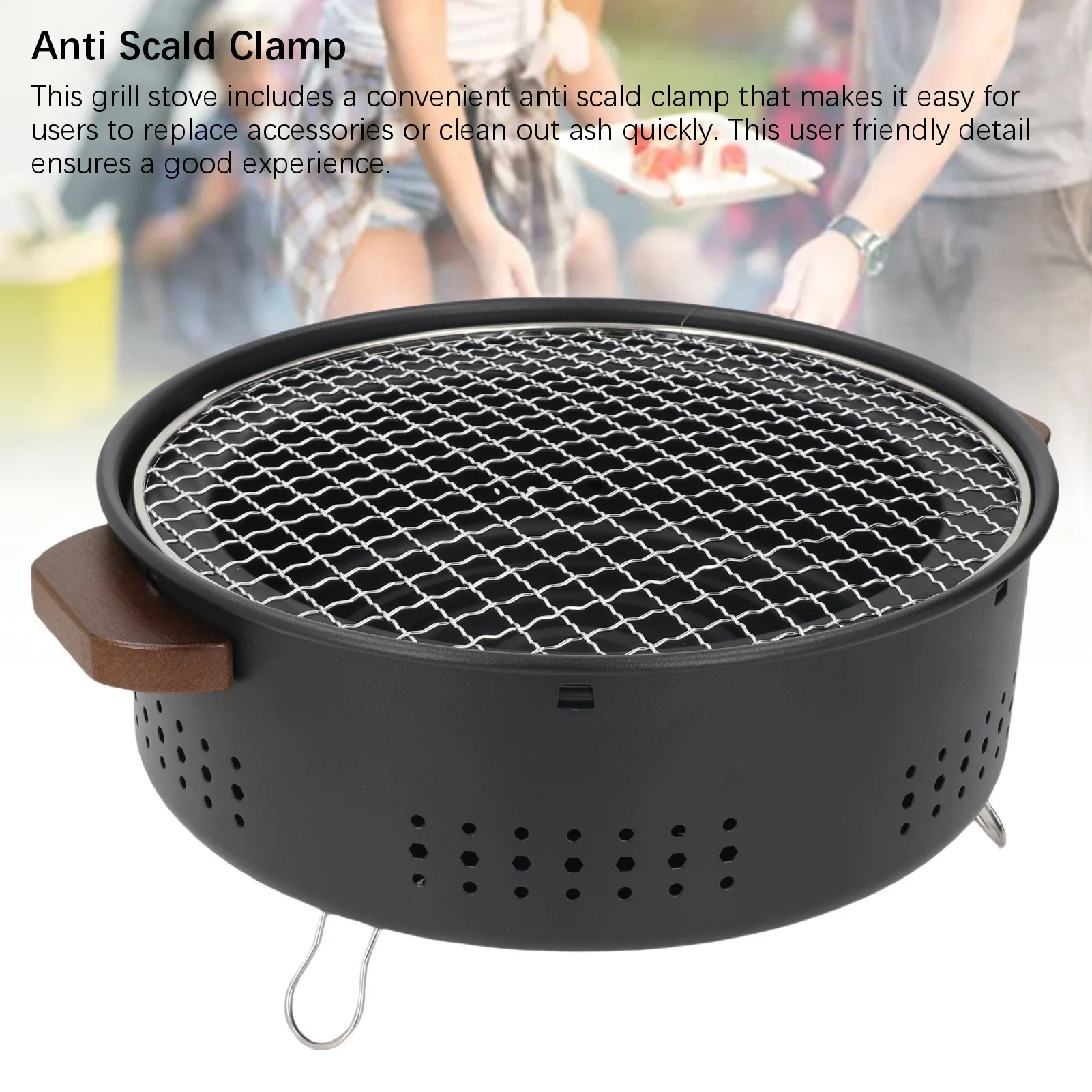 Barbecue Stove Safe Multifunctional Split BBQ Charcoal Grill Stove for Home Outdoor Camping