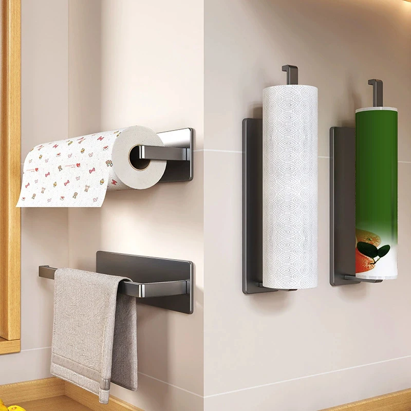 Wall-mounted Refrigerator Magnetic Paper Towel Holder Kitchen Paper Holder Side Cabinet For Storing Items, Non-drilling Fresh view 6