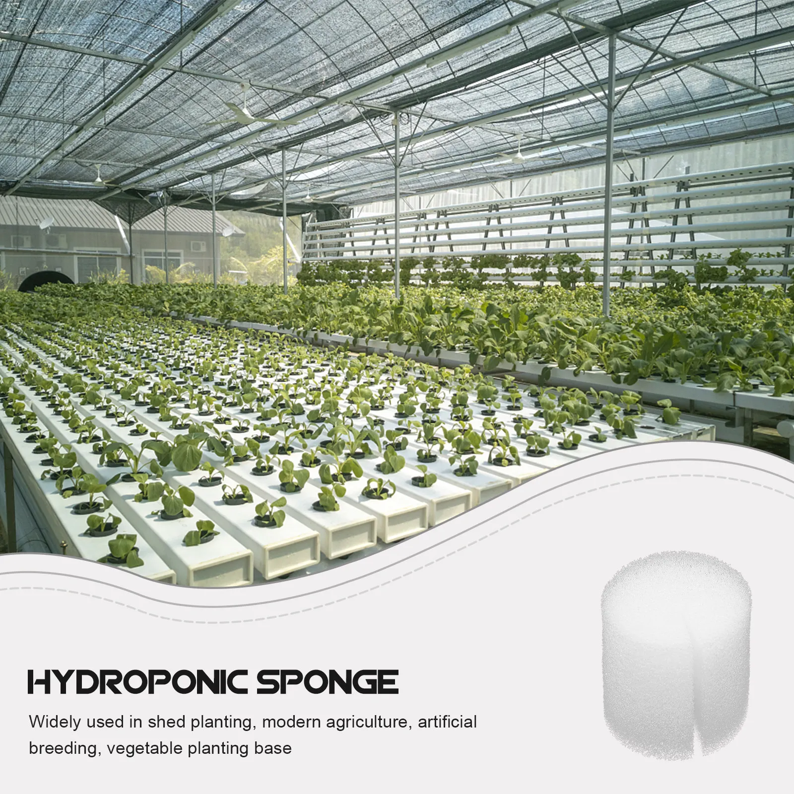 Hydroponic Grow Sponges 100 Pack Soilless Seedling Starter Blocks Breathable Moisture Retaining Nursery
