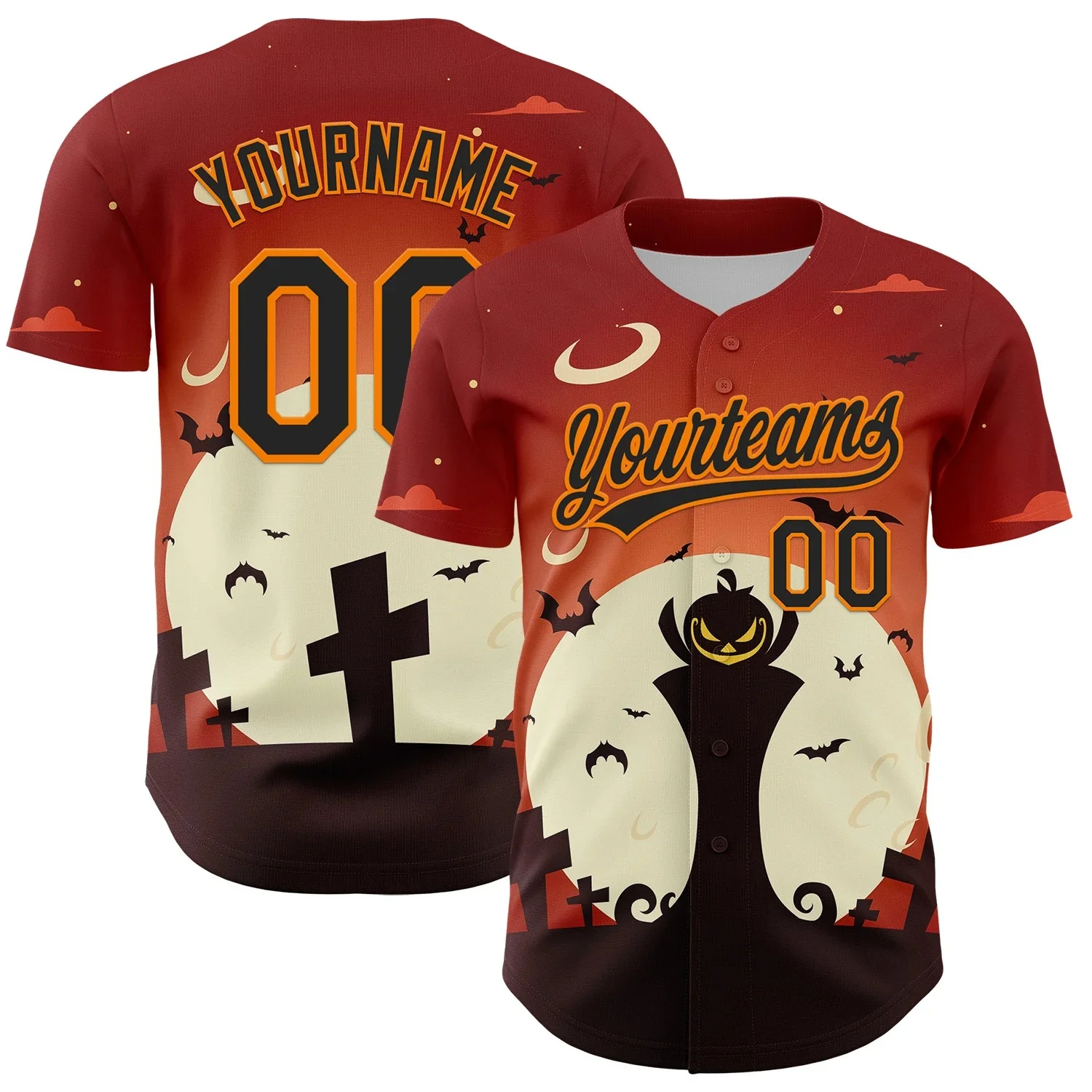 

Halloween themed costumes Men's and women's baseball uniforms Halloween Party Shirt y2k clothes shirt for man Harajuku Baseball