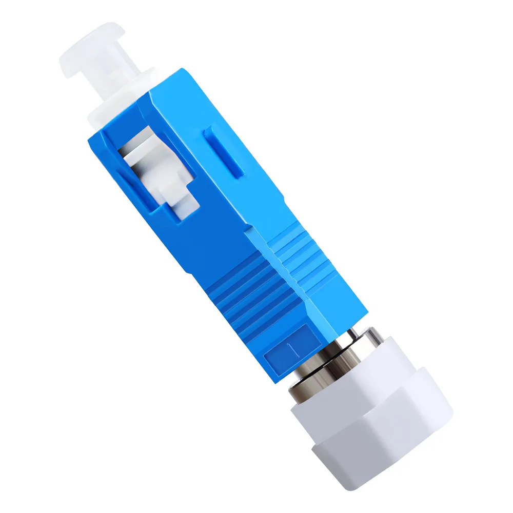 Adaptador de fibra óptica Natalink de macho SC a hembra FC UPC, adaptador simplex para cordón óptico FTTP, conector de pigtail y bolígrafo de luz roja.